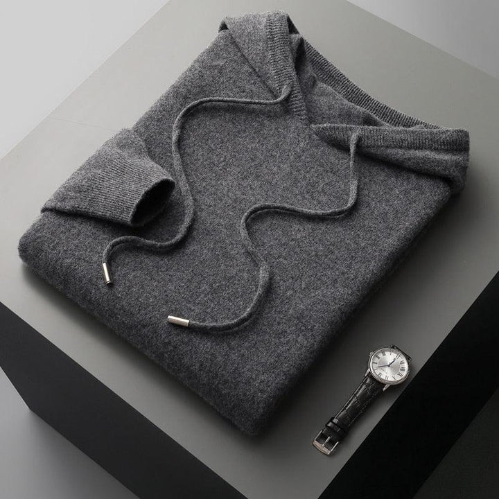 Mens Pullover Hoodie Cotton Adjustable Fit