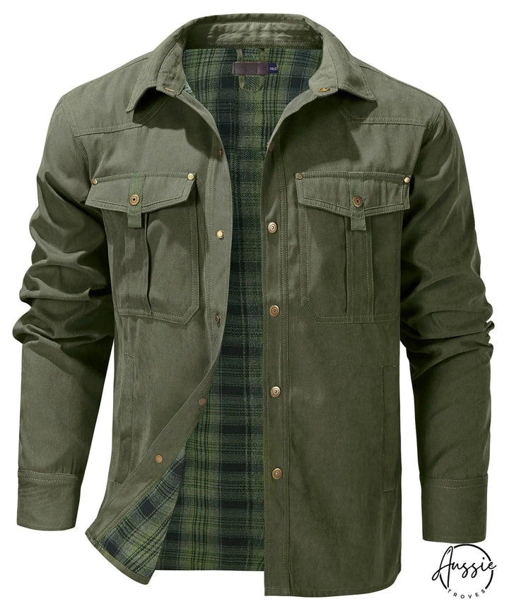 Mens Rover Jacket with Flannel Lining