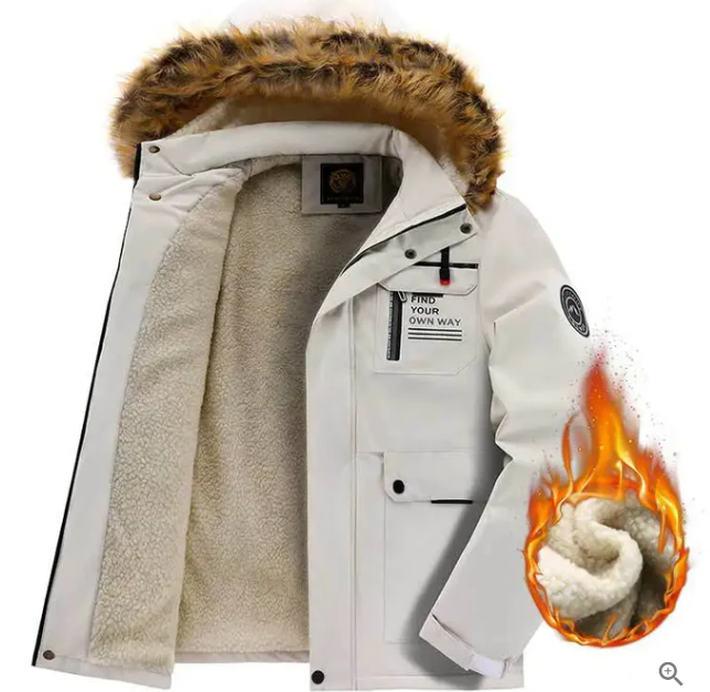 Mens Waterproof Winter Jacket Insulated Warm Fit - BritishMode
