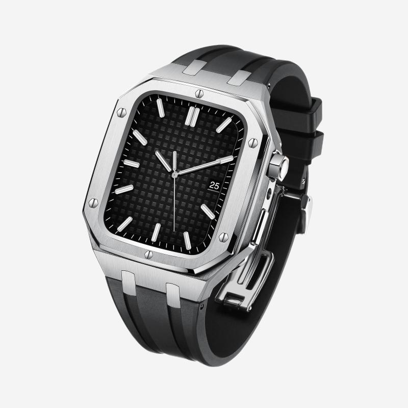 Unisex Watch Upgrade Kit Silicone Strap Metal Case - BritishMode