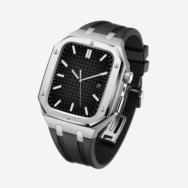 Unisex Watch Upgrade Kit Silicone Strap Metal Case - BritishMode