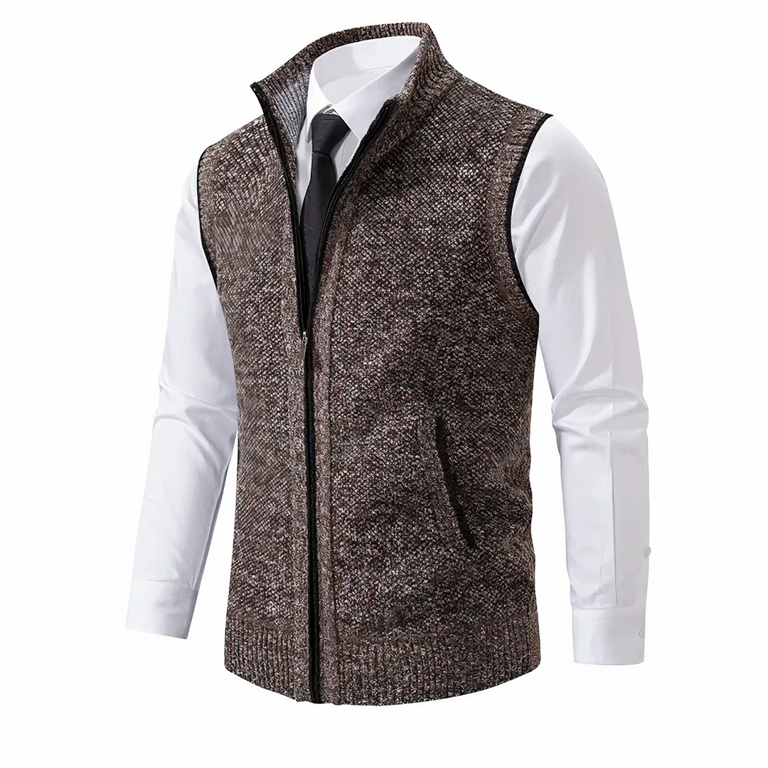 Mens Vest Water Resistant Zipper Closure - BritishMode