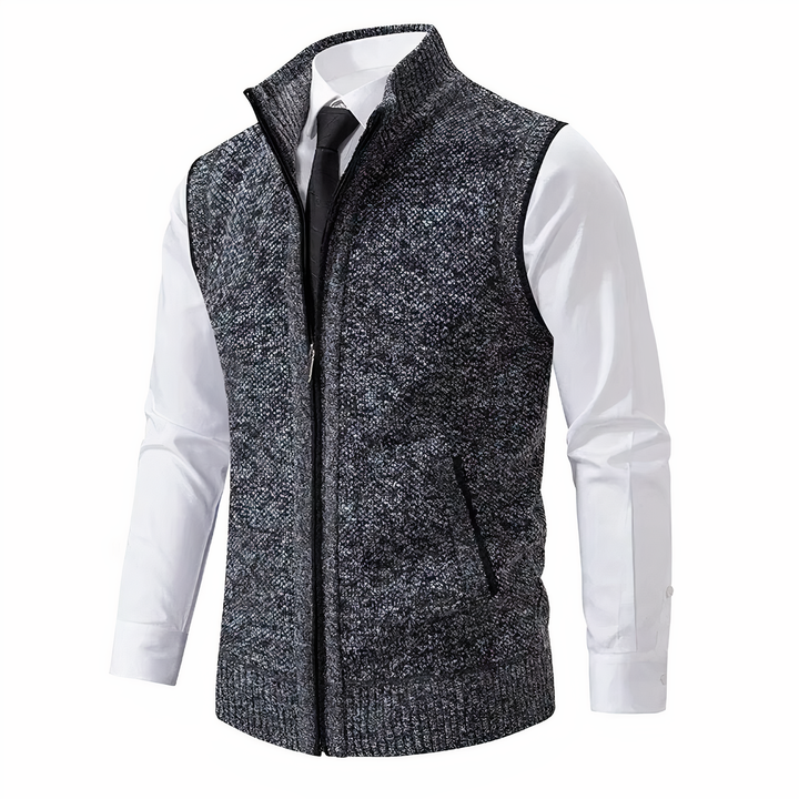 Mens Vest Water Resistant Zipper Closure