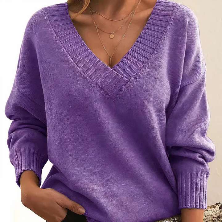 Womens Cashmere Knit Sweater Ultra-Soft Fashionable Fit