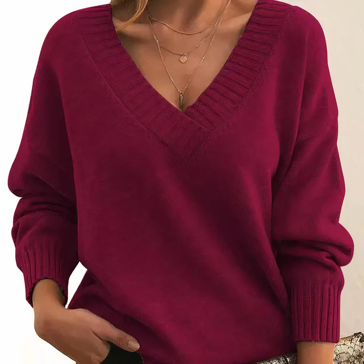 Womens Cashmere Knit Sweater Chic Cozy Fit
