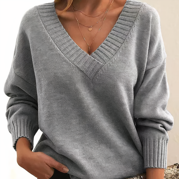 Womens Cashmere Knit Sweater Chic Cozy Fit