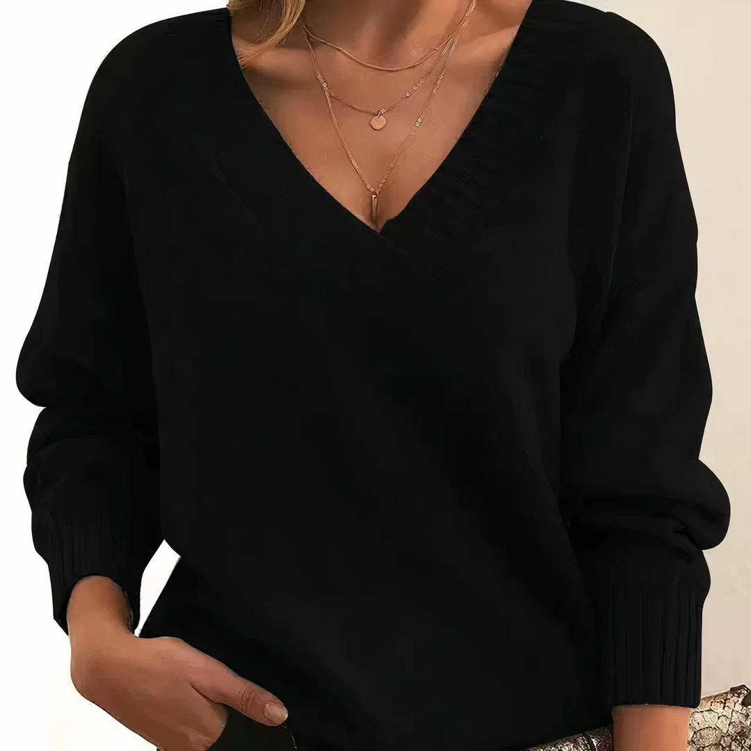 Womens Cashmere Knit Sweater Chic Cozy Fit - BritishMode