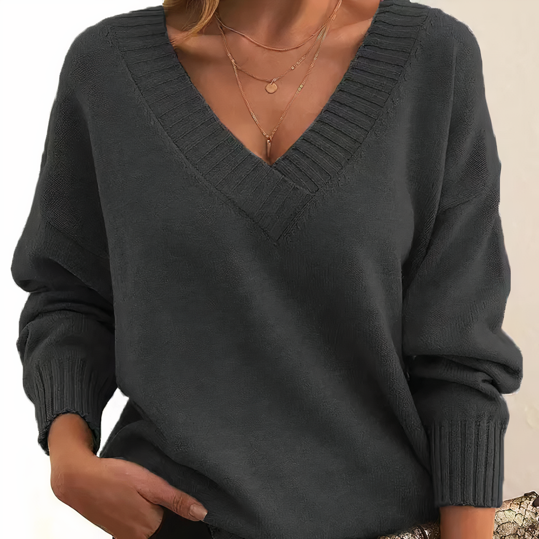 Womens Cashmere Knit Sweater Chic Cozy Fit