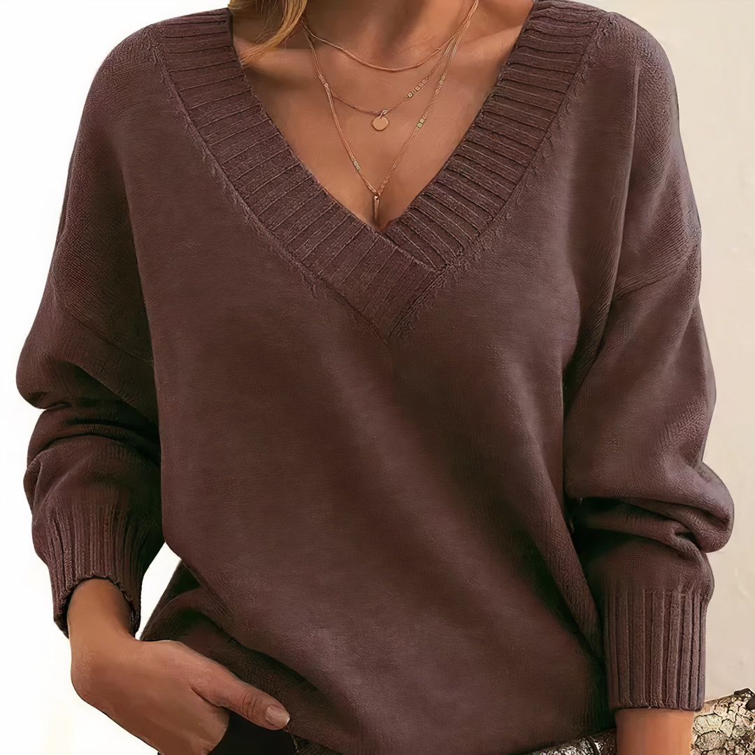 Womens Cashmere Knit Sweater Chic Cozy Fit