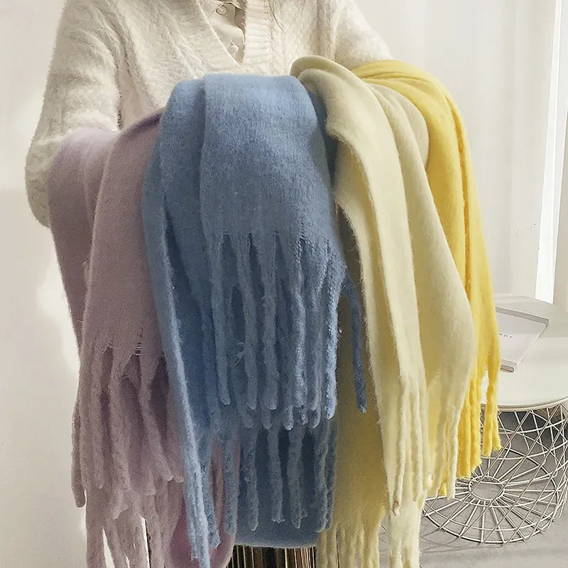 Womens Cashmere Scarf Soft Warm Winter Wrap