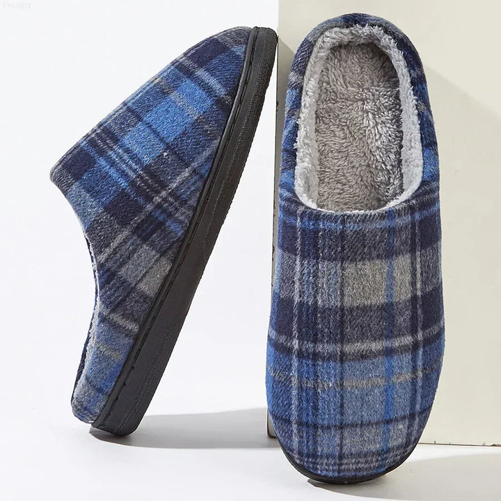 Mens Slippers Fleece Lined Cozy Fit