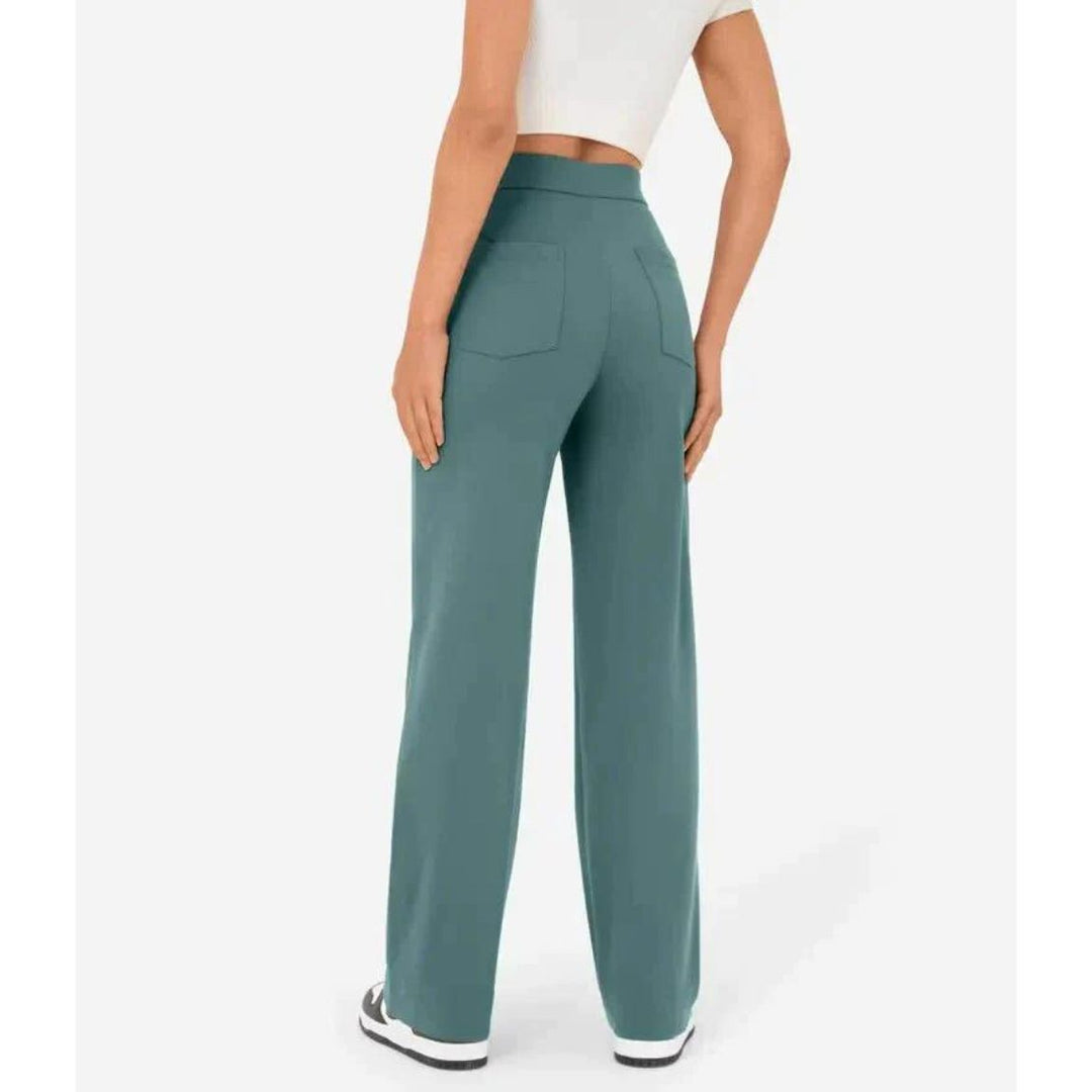 Womens High-Waisted Pants Flexible Fit