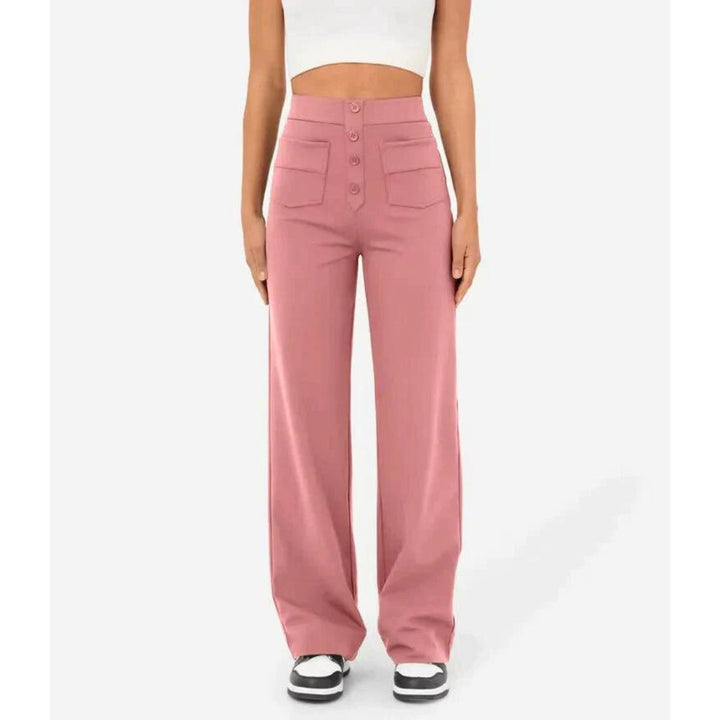 Womens High-Waisted Pants Flexible Fit