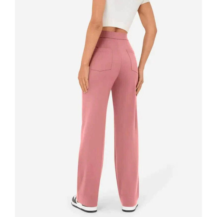 Womens High-Waisted Pants Flexible Fit