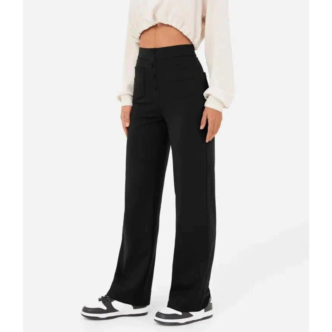 Womens High-Waisted Pants Flexible Fit