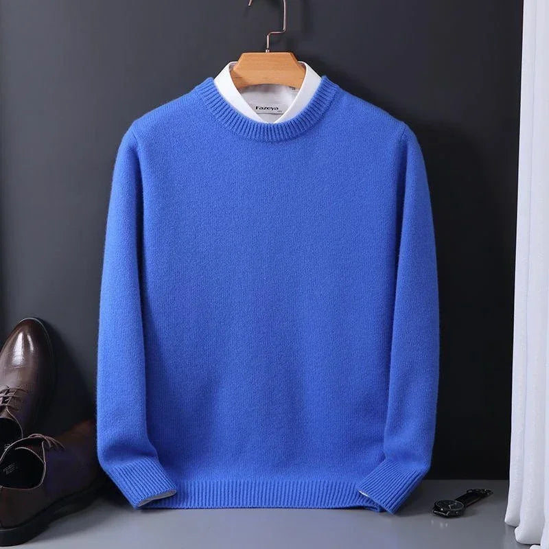 Mens Cashmere Knit Sweater Soft - BritishMode