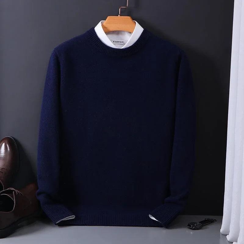 Mens Cashmere Knit Sweater Soft