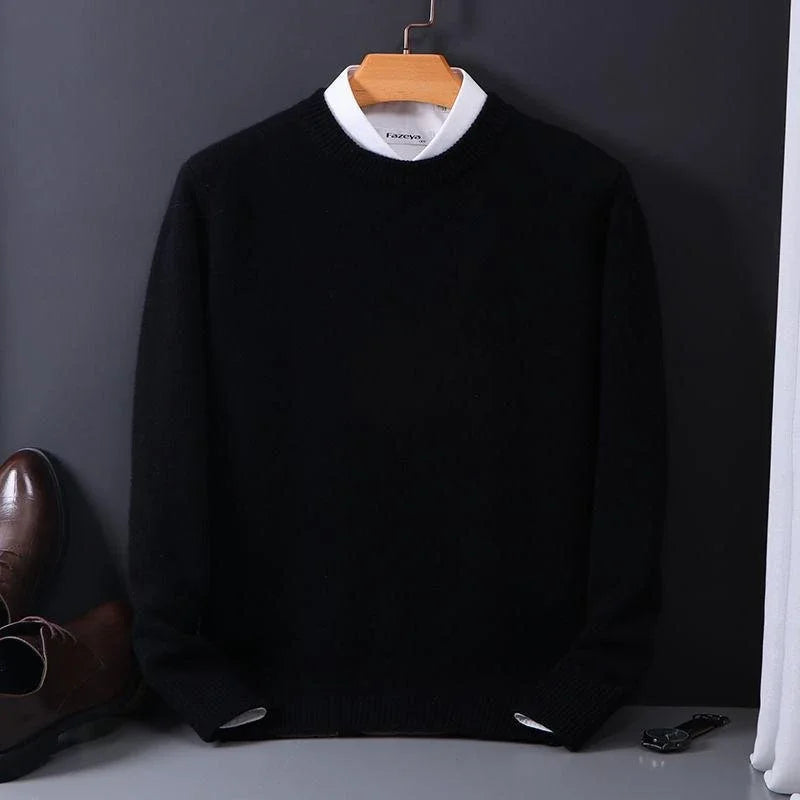 Mens Cashmere Knit Sweater Soft