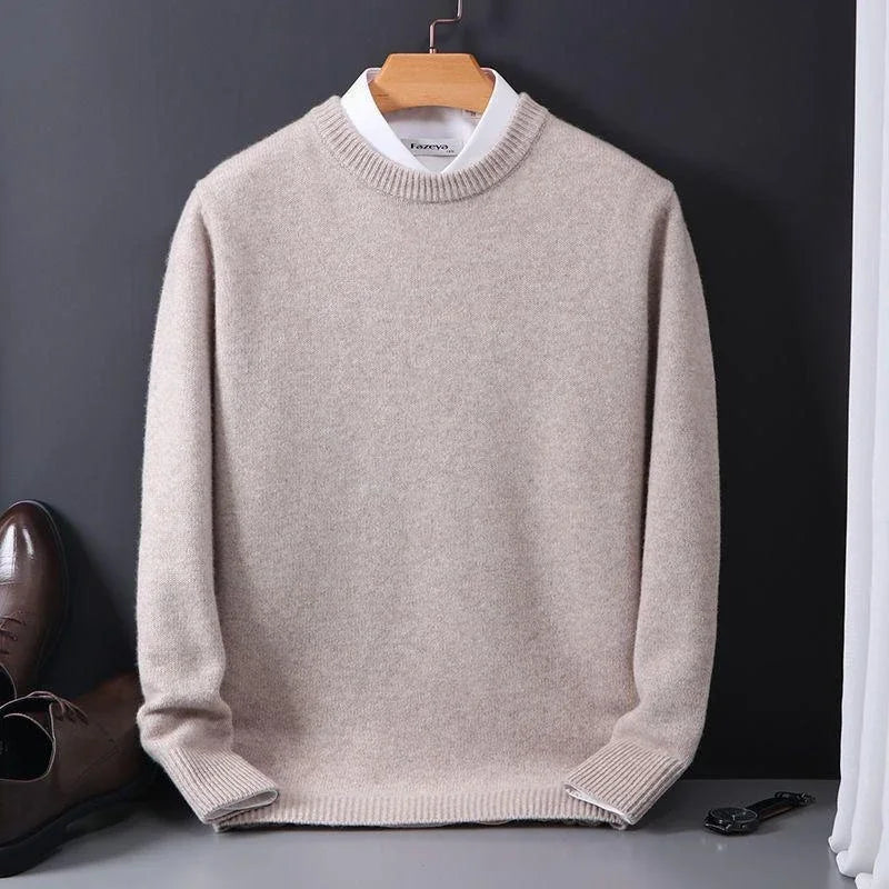 Mens Cashmere Knit Sweater Soft