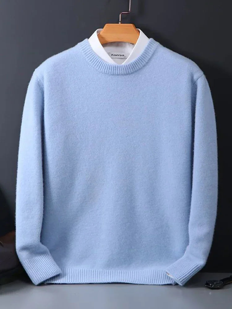 Mens Cashmere Knit Sweater Soft