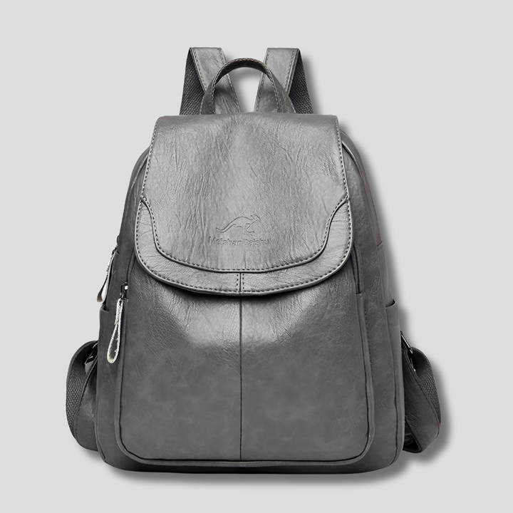 Womens Leather Backpack Anti-Theft Design
