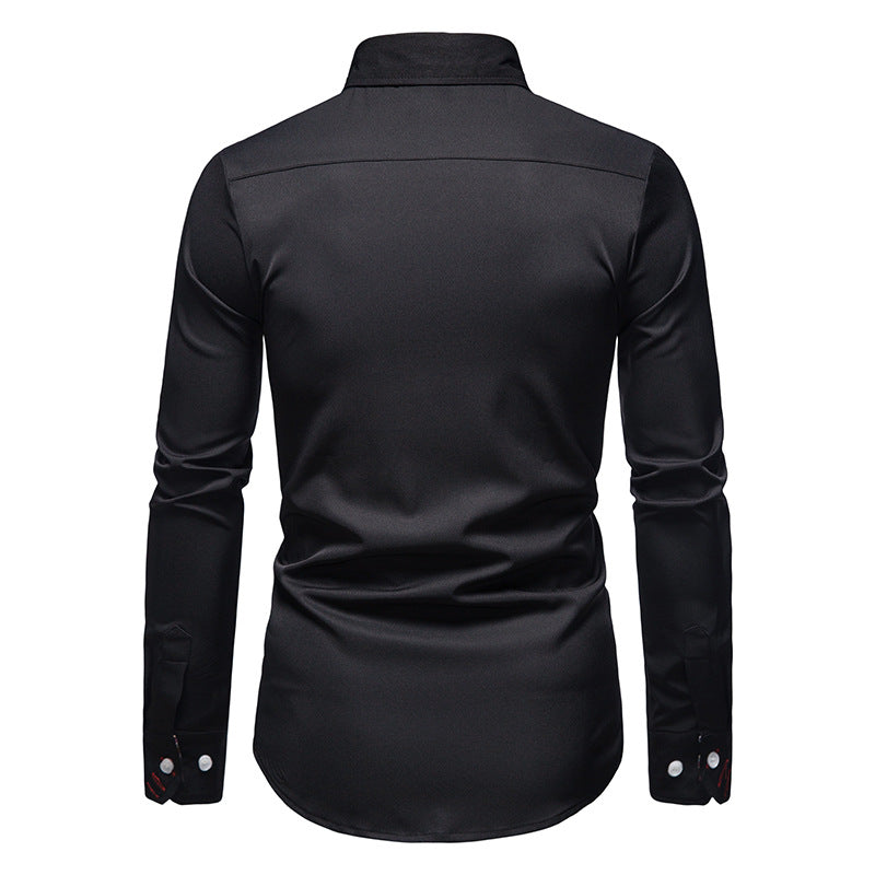 Mens Shirt with Paisley Pattern Regular Fit