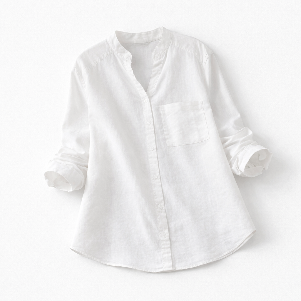 Womens Shirt Breathable Cotton Linen Loose Casual Fit - BritishMode