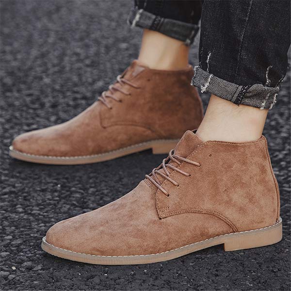 Womens Ankle Boots with Lace-Up Closure and Cushioned Support