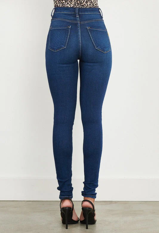 Womens High-Waisted Skinny Jeans Classic Fit