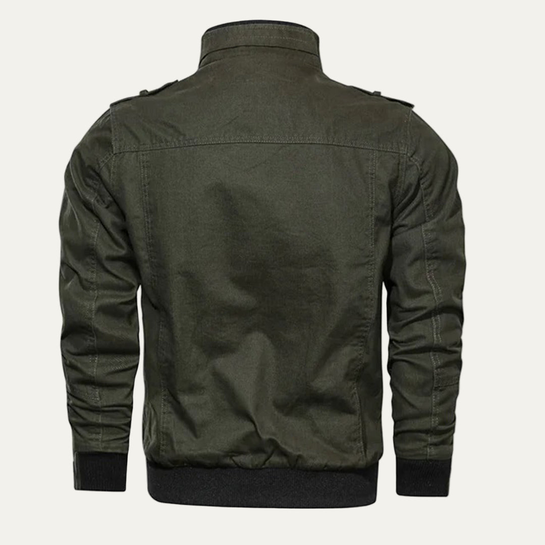 Mens Tactical Field Jacket Multi-Pocket Durable