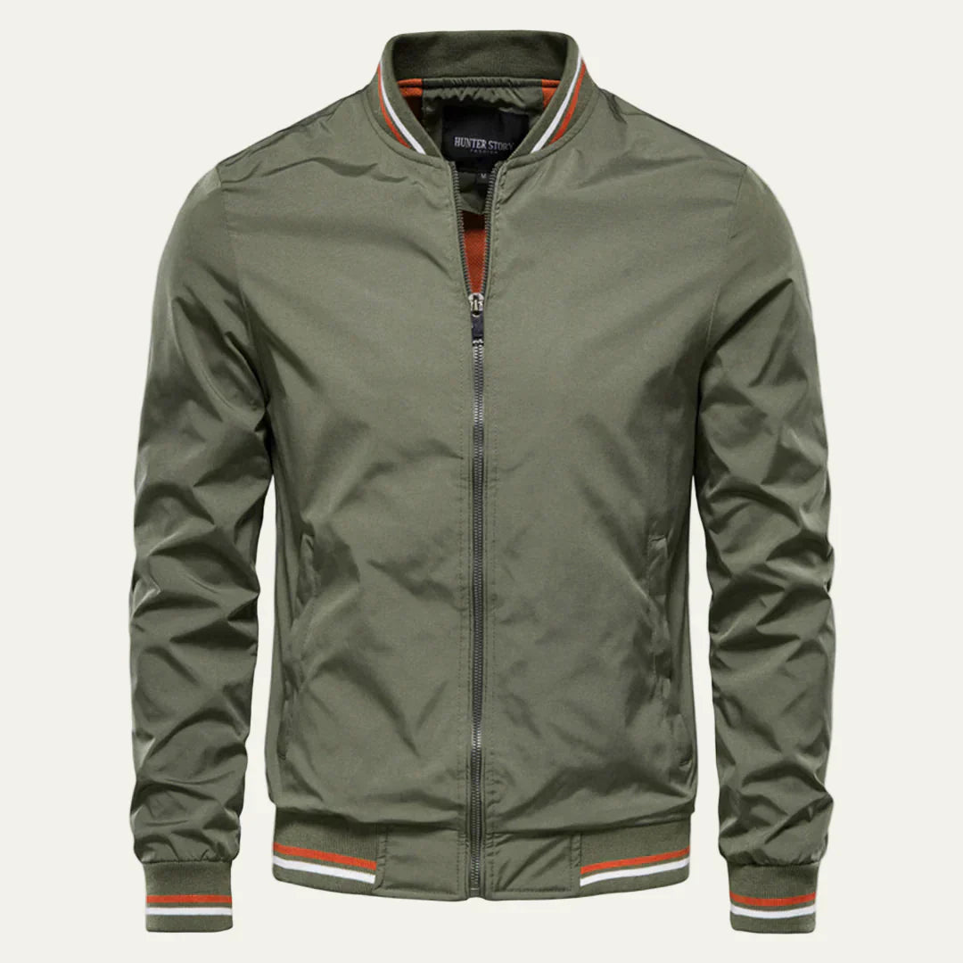 Mens Bomber Jacket Slim Fit Lightweight Material