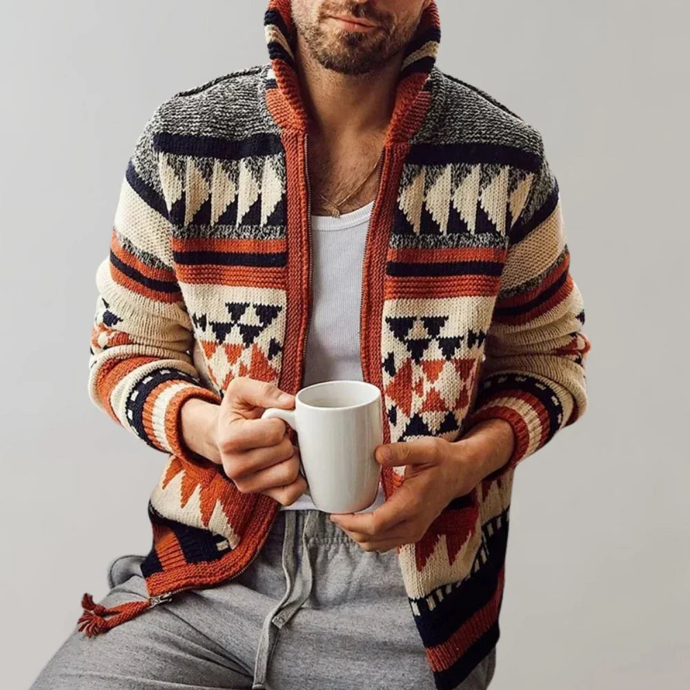 Mens Jacquard Vest Stylish Fit - BritishMode