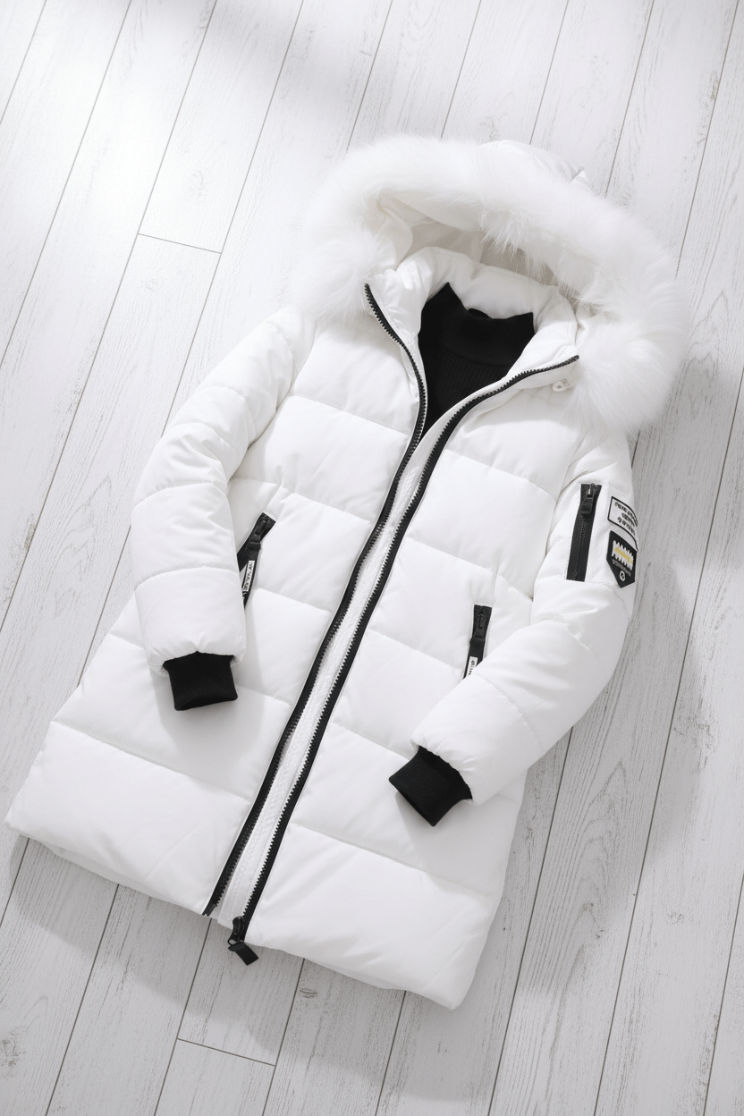 Womens Insulated Puffer Coat Mid-Length Quilted