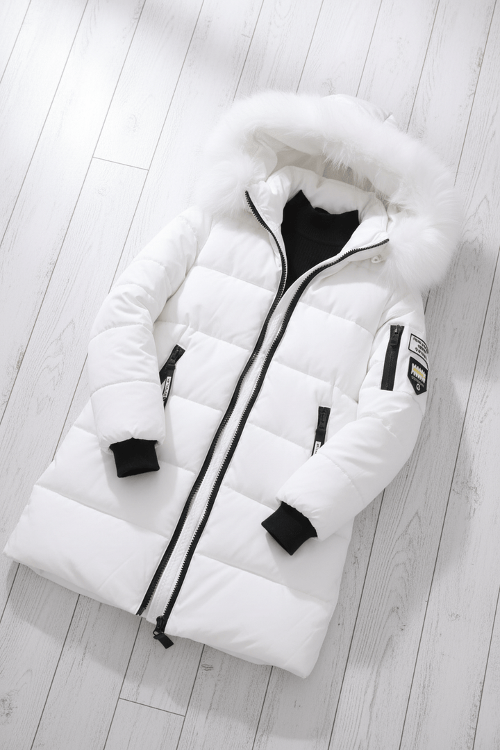 Womens Insulated Puffer Coat Mid-Length Quilted