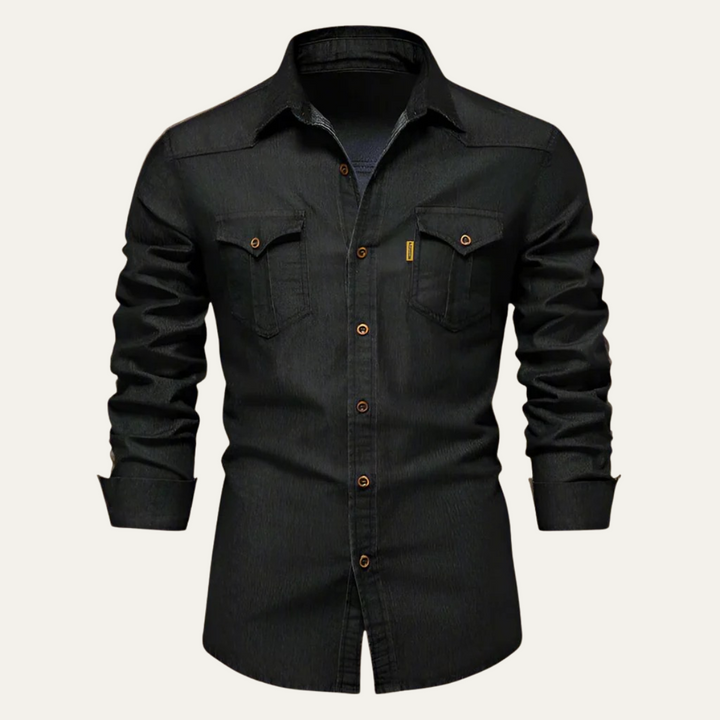 Mens Denim Casual Shirt Relaxed Fit