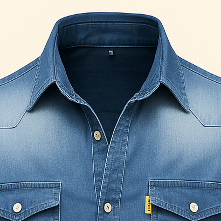Mens Denim Casual Shirt Relaxed Fit