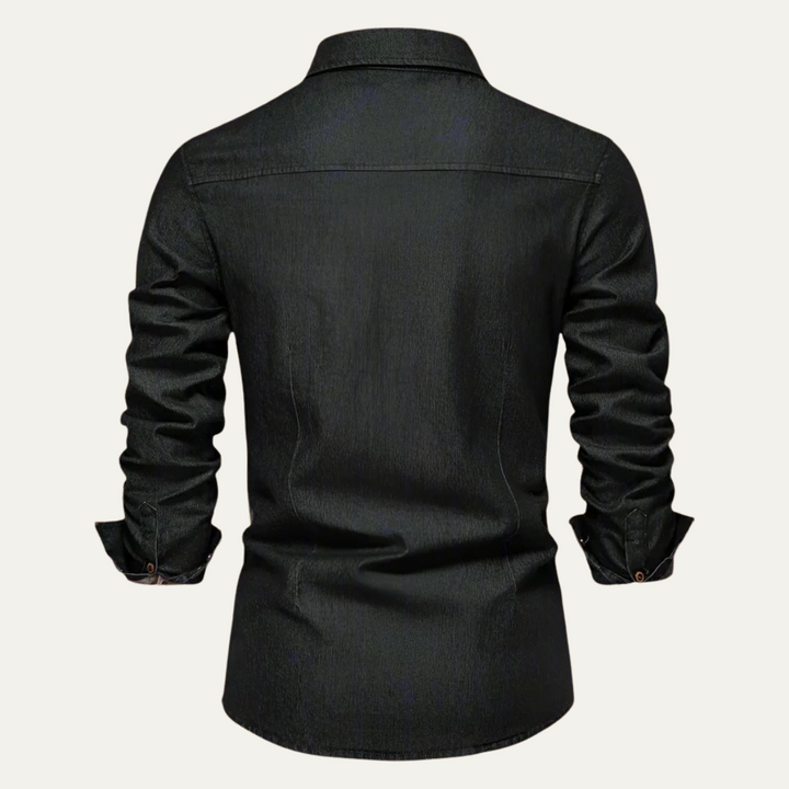 Mens Denim Casual Shirt Relaxed Fit