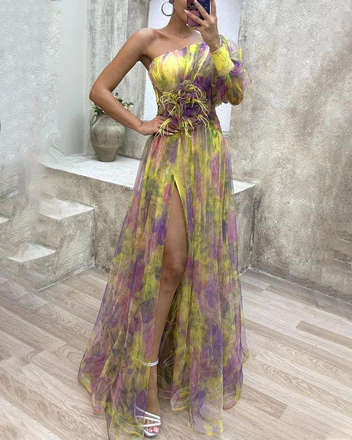 Womens Dress with Uneven Hem Chic Style