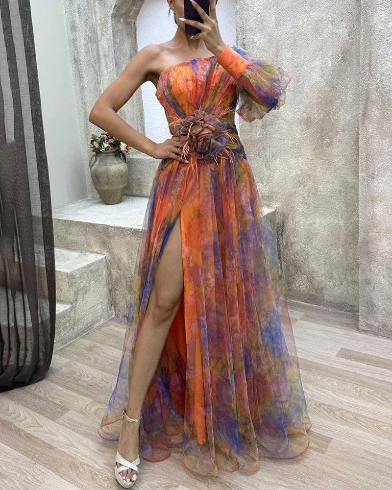 Womens Dress with Uneven Hem Chic Style