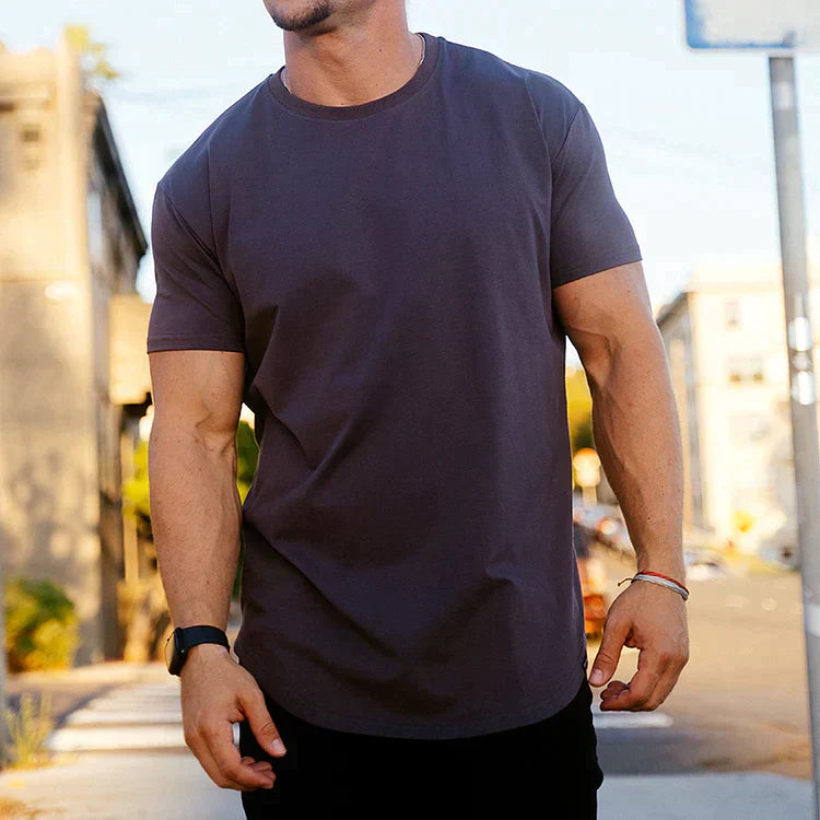 Mens Athletic T-Shirt Moisture-Wicking Close Fit