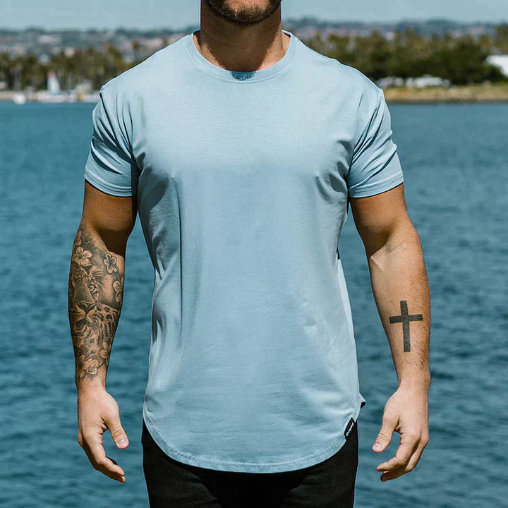 Mens Athletic T-Shirt Moisture-Wicking Close Fit