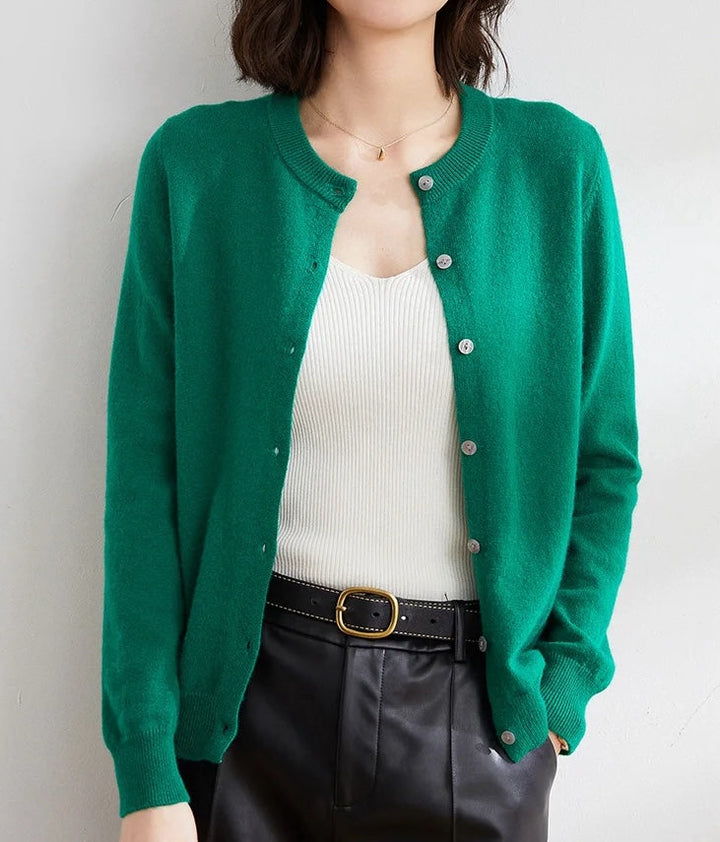 Womens Knit Cardigan Basic Classic Fit