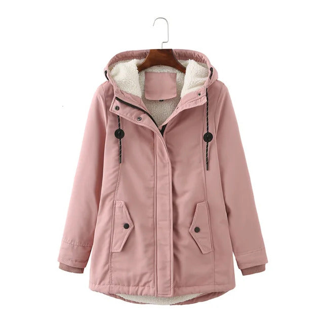 Womens Hooded Winter Coat Classic Fit