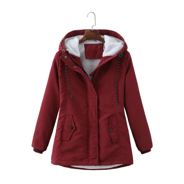 Womens Hooded Winter Coat Classic Fit