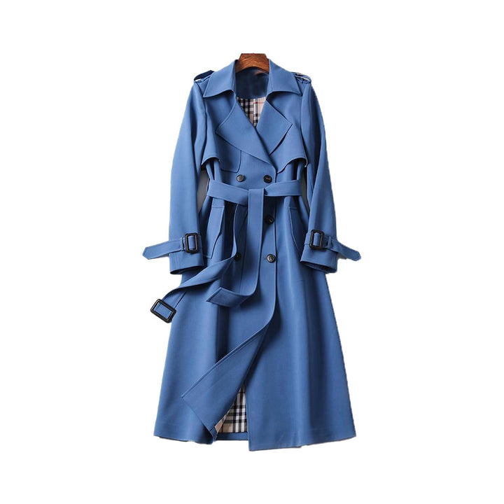 Womens Classic Trench Coat Elegant Fit