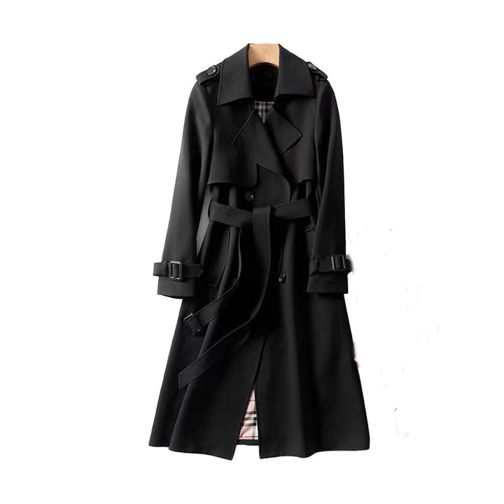 Womens Classic Trench Coat Elegant Fit