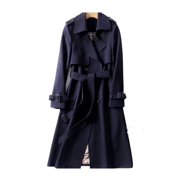 Womens Classic Trench Coat Elegant Fit