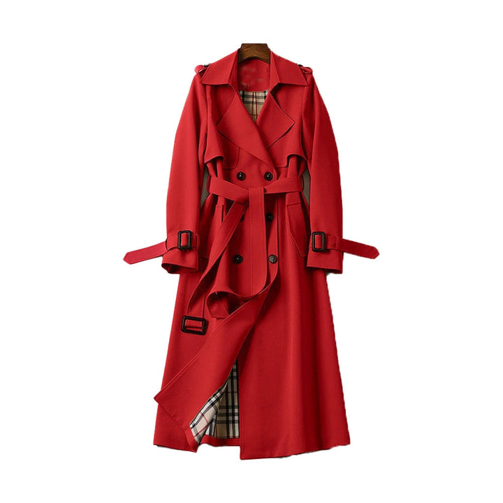 Womens Classic Trench Coat Elegant Fit