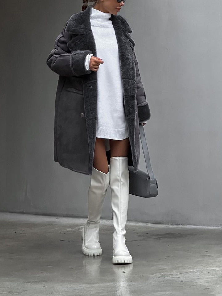 Womens Faux Fur Winter Coat Warm Insulated Fit