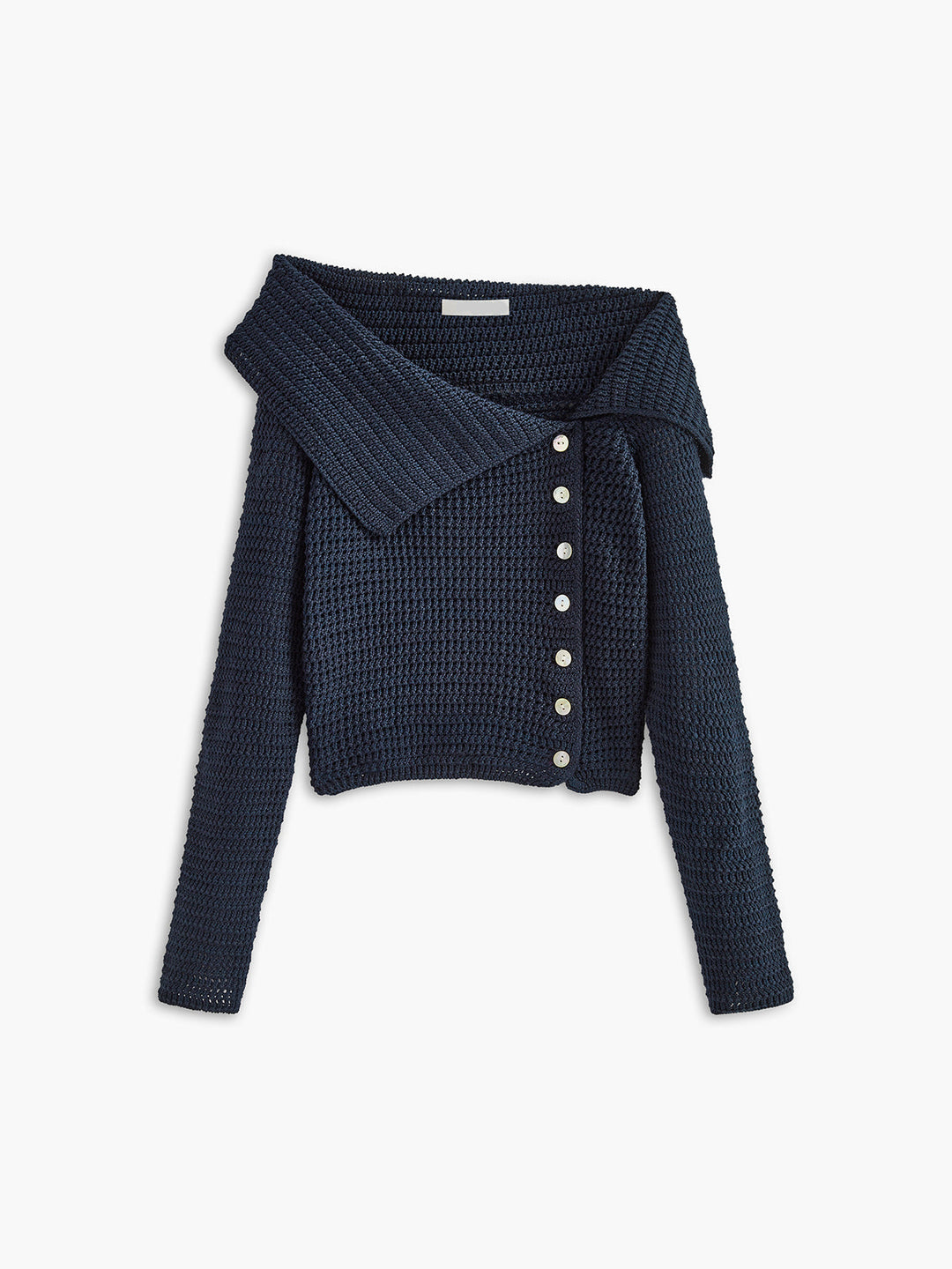 Womens Long Sweater Cold Shoulder Knit - BritishMode